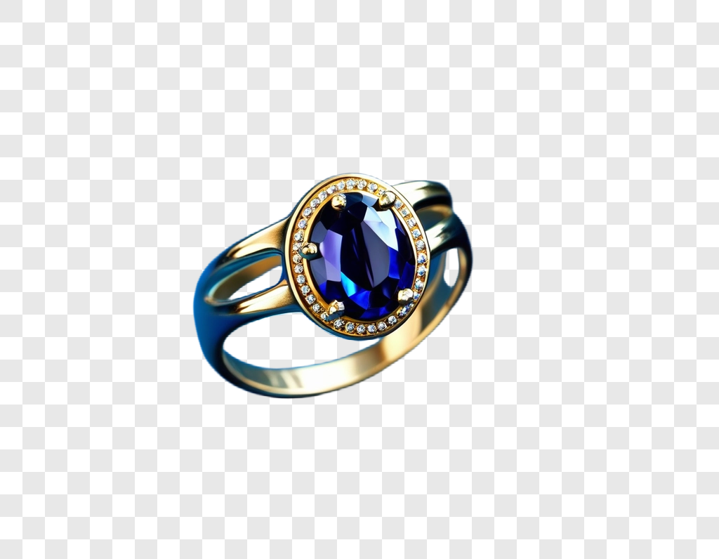 Jewelry cutout on a transparency preview