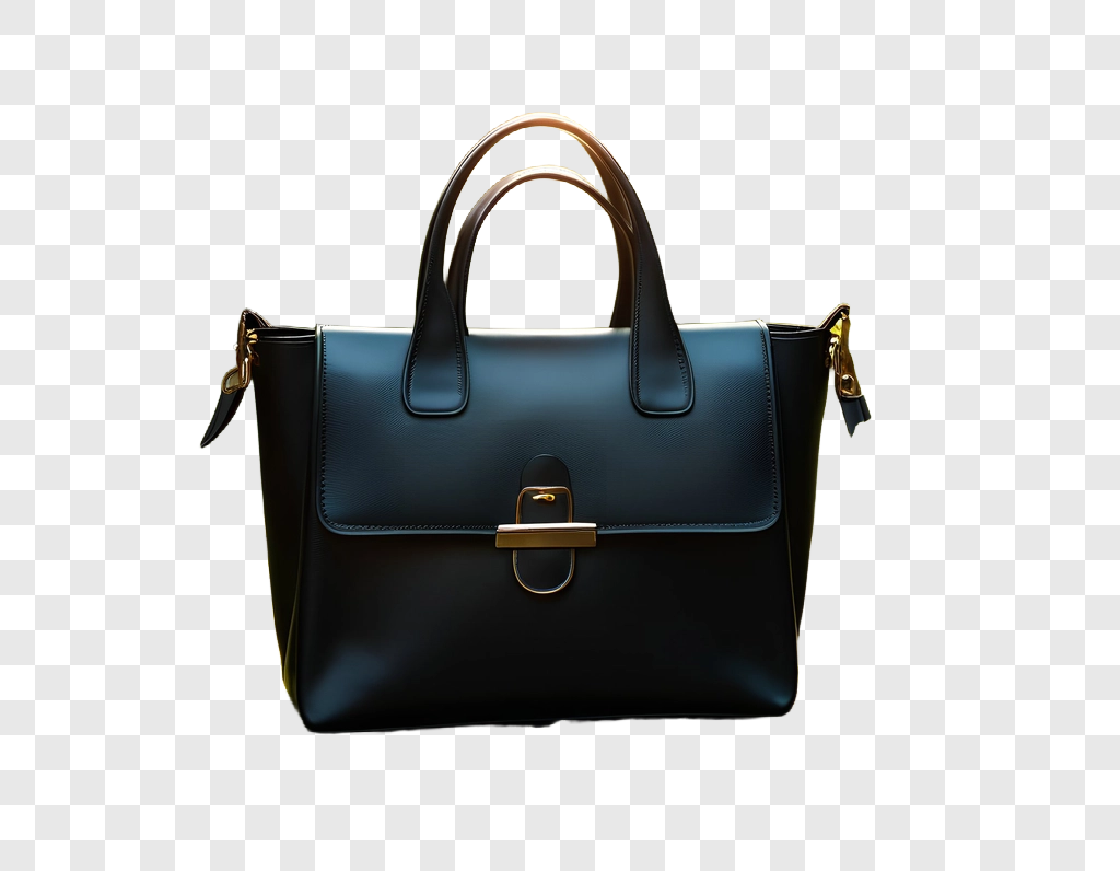 Handbag cutout on a transparency preview