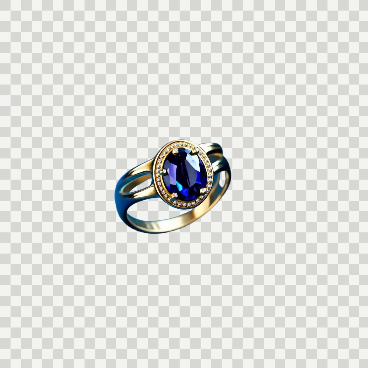 Ring background removal edited result