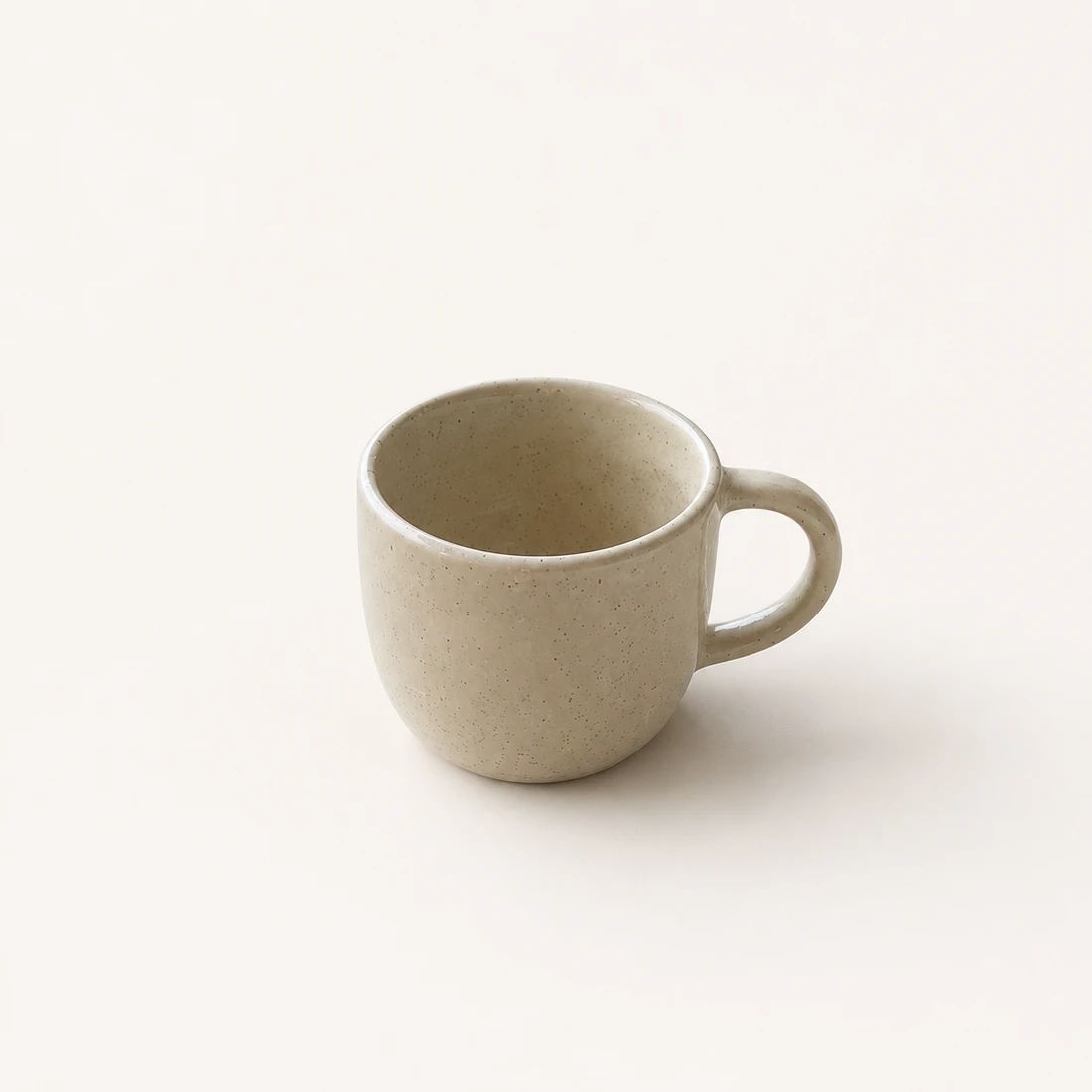 White ceramic coffee mug on a clean background