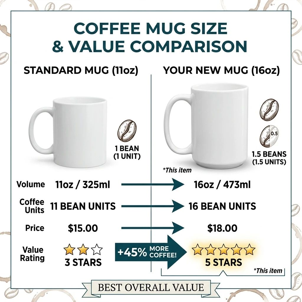 Coffee mug comparison layout