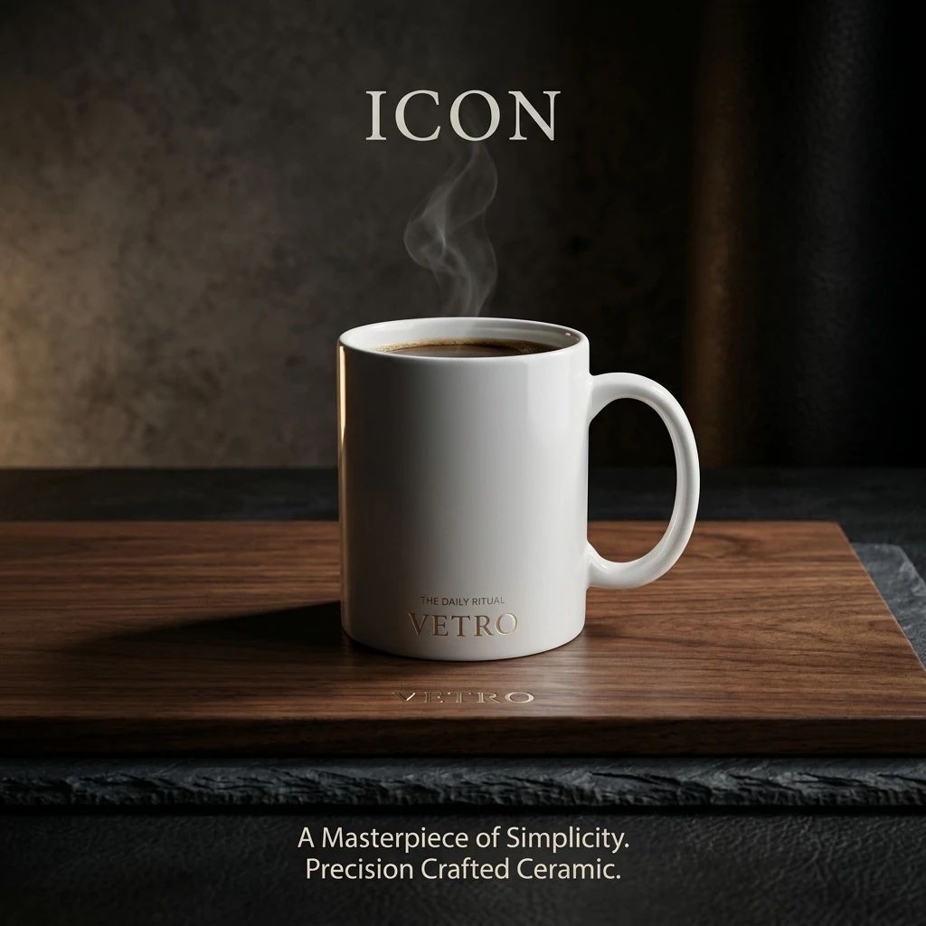 Coffee mug in a premium studio composition