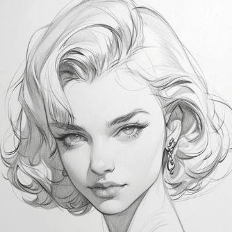 Pencil sketch style